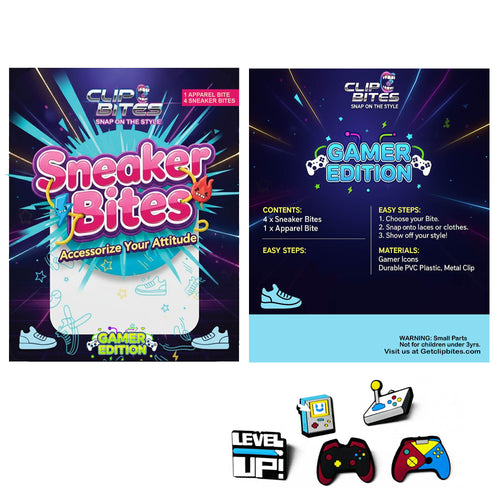 ClipBites™ – Snap-On Shoe Charms for Kids & Teens | Fun Sneaker Accessories | Mix & Match Lace Clips