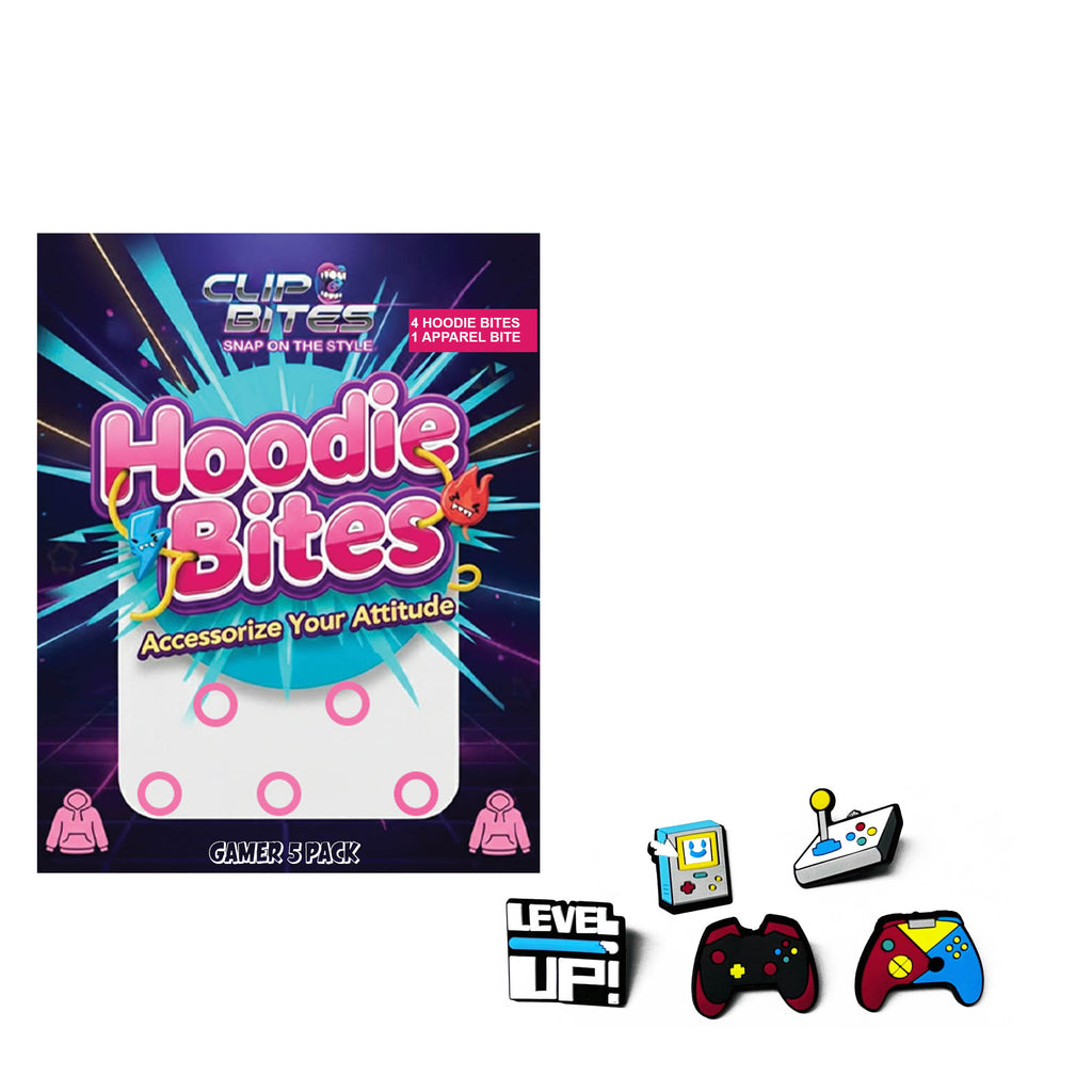 Gamer Pack Hoodie Bites 4 Pack with 1 Magnetic Apparel Bite